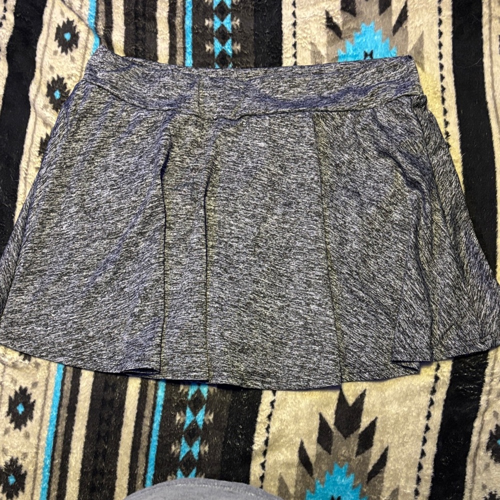 SHEIN Heathered Gray Mini Skirt